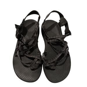 Chaco Solid Black Women’s 10 Strappy Outdoor Adjustable Sandals Water Shoes